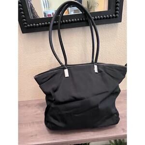 Gucci Black Nylon Scrunch-Side Tote – Project Bag – 100% Authentic